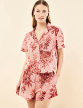 Load image into Gallery viewer, KAREN WALKER X PAPINELLE ROMANTIC FLORAL BOXER PJ SET ROSE
