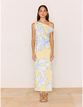 Load image into Gallery viewer, MINK PINK ESME ASYM MESH MAXI LEMON FLORAL
