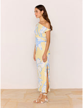Load image into Gallery viewer, MINK PINK ESME ASYM MESH MAXI LEMON FLORAL
