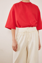 Load image into Gallery viewer, COMMONPLACE BOUNDARY DOUBLE LAYER BARREL PANT CREAM
