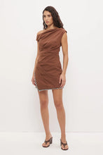 Load image into Gallery viewer, MON RENN ROCCO MINI DRESS NUTMEG

