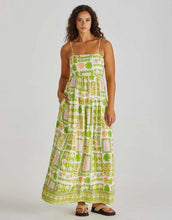 Load image into Gallery viewer, SASS EMMETT MAXI DRESS GREEN SHELL PATCHWORK
