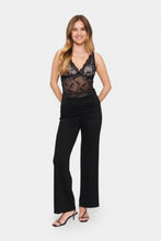 Load image into Gallery viewer, SAINT TROPEZ DAISY SINGLET BLACK
