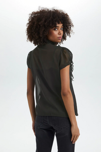 SAINT TROPEZ LILJA TOP BLACK