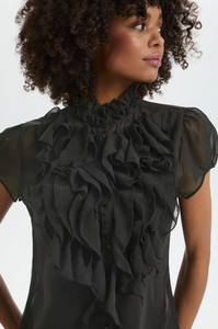 SAINT TROPEZ LILJA TOP BLACK