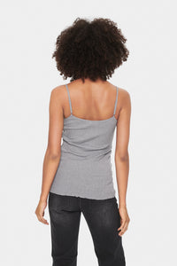 SAINT TROPEZ MAYA STRAP TOP GREY