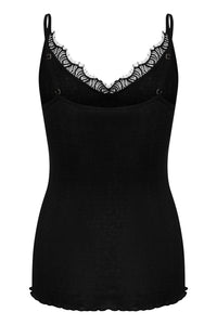 SAINT TROPEZ MAYA STRAP TOP BLACK