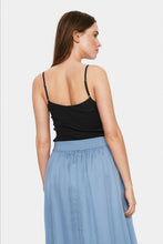 Load image into Gallery viewer, SAINT TROPEZ MAYA STRAP TOP BLACK
