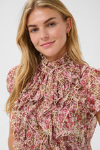 Load image into Gallery viewer, COMING SOON | SAINT TROPEZ CRINKLE SS SHIRT BALLERINA BRUSHED BLOOM
