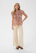 Load image into Gallery viewer, COMING SOON | SAINT TROPEZ CRINKLE SS SHIRT BALLERINA BRUSHED BLOOM
