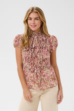 Load image into Gallery viewer, COMING SOON | SAINT TROPEZ CRINKLE SS SHIRT BALLERINA BRUSHED BLOOM
