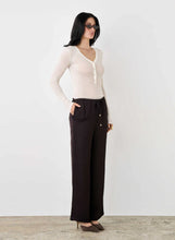 Load image into Gallery viewer, ESMAEE MERCER PANT DARK CHOCOLATE
