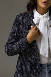 ZOE KRATZMANN POISE JACKET BLACK/WHITE BOUCLE