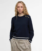 Load image into Gallery viewer, BARBOUR AVERY KNITTED JUMPER NAVY
