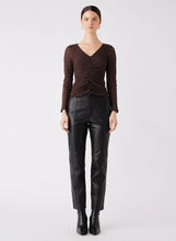 Load image into Gallery viewer, ESMAEE EXILE LACE TOP CAROB
