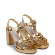 Load image into Gallery viewer, KATHRYN WILSON BLAKE HEEL GOLD CALF
