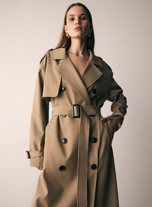 ESMAEE AVENUE TRENCHCOAT DRIFTWOOD