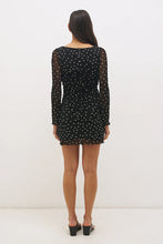 Load image into Gallery viewer, MON RENN VESPER SPOT LONG SLEEVE MINI DRESS POLKA DOT
