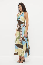 Load image into Gallery viewer, MON RENN ESSENCE DRESS ABSTRACT PAINTERLY
