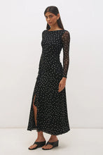 Load image into Gallery viewer, MON RENN VESPER SPOT LONG SLEEVE DRESS POLKA DOT
