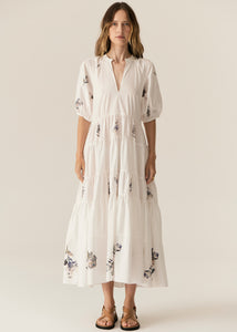 POL BOTANIST TIERED DRESS