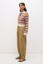 Load image into Gallery viewer, MØN RENN ORCHID STRIPE CARDIGAN

