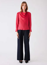 Load image into Gallery viewer, ESMAEE SATELITE BLOUSE HOT PINK

