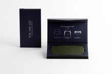 Load image into Gallery viewer, FOX &amp; LEO GLASSES CASE OSTRICH PRINT OLIVE
