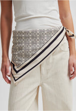 Load image into Gallery viewer, SECOND FEMALE MONOGRAM SCARF WHITECAP GRAY
