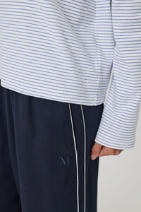 MARLOW UNO STRIPE LS POWDER STRIPE