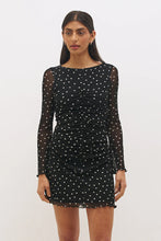 Load image into Gallery viewer, MON RENN VESPER SPOT LONG SLEEVE MINI DRESS POLKA DOT
