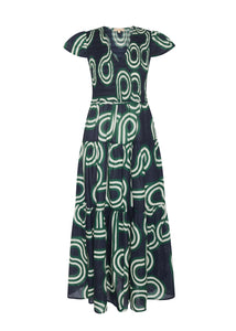 POL ALTER SHIRRED DRESS
