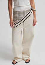 Load image into Gallery viewer, SECOND FEMALE MONOGRAM SCARF WHITECAP GRAY
