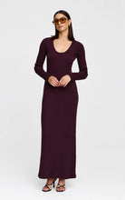 Load image into Gallery viewer, KINNEY CELESTE KNIT DRESS CHOC MARLE
