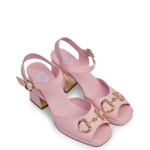 KATHRYN WILSON TRIXIE HEEL BLOSSOM CALF