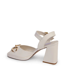 Load image into Gallery viewer, KATHRYN WILSON TRIXIE HEEL WHITE CALF
