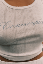 Load image into Gallery viewer, COMMONPLACE RIVIERA POINTELLE TANK CREAM

