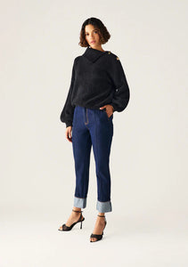 MOS THE LABEL VIVIENNE KNIT JUMPER BLACK