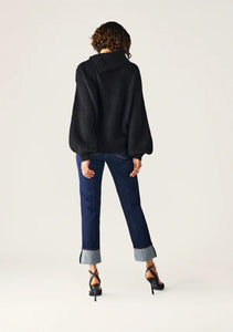MOS THE LABEL VIVIENNE KNIT JUMPER BLACK