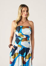 Load image into Gallery viewer, MOS THE LABEL CELESTIA PRINT STRAPLESS DRESS
