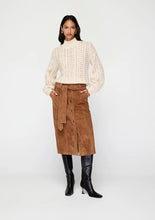 Load image into Gallery viewer, MOS NOLA SUEDE MIDI SKIRT TOFFEE
