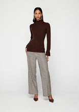 Load image into Gallery viewer, MOS VELA KNIT TOP CHOCOLATE
