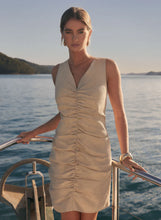 Load image into Gallery viewer, ESMAEE GOLDEN HOUR RUCHE DRESS
