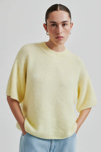 SECOND FEMALE WANDA KNIT O NECK ANISE FLOWER