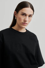 Load image into Gallery viewer, SECOND FEMALE GHITA GLITTER TEE BLACK

