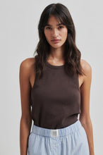Load image into Gallery viewer, SECOND FEMALE GELINA TANK CHOCOLATE BROWN

