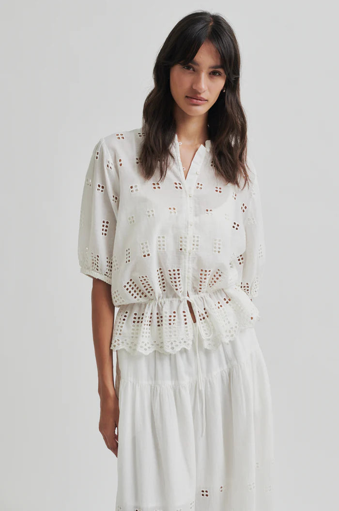 SECOND FEMALE ELENORE SHIRT WHITE ALYSSUM