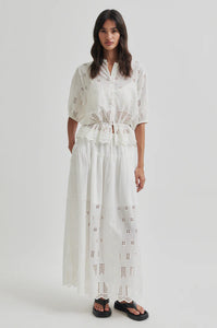 SECOND FEMALE ELENORE SHIRT WHITE ALYSSUM