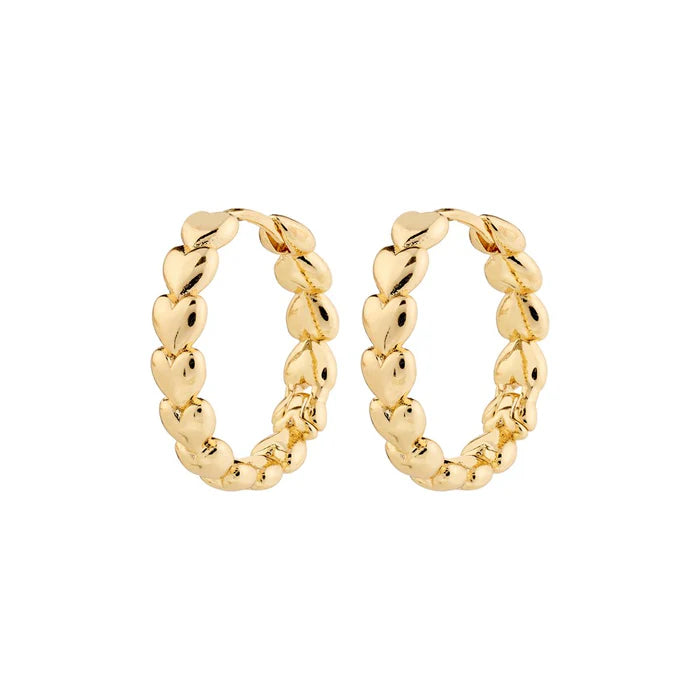 PILGRIM GOLD MAEVE RECYCLED HOOP EARRINGS