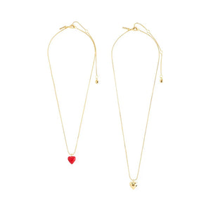 PILGRIM GOLD MAEVE RECYCLED NECKLACE 2 IN A SET